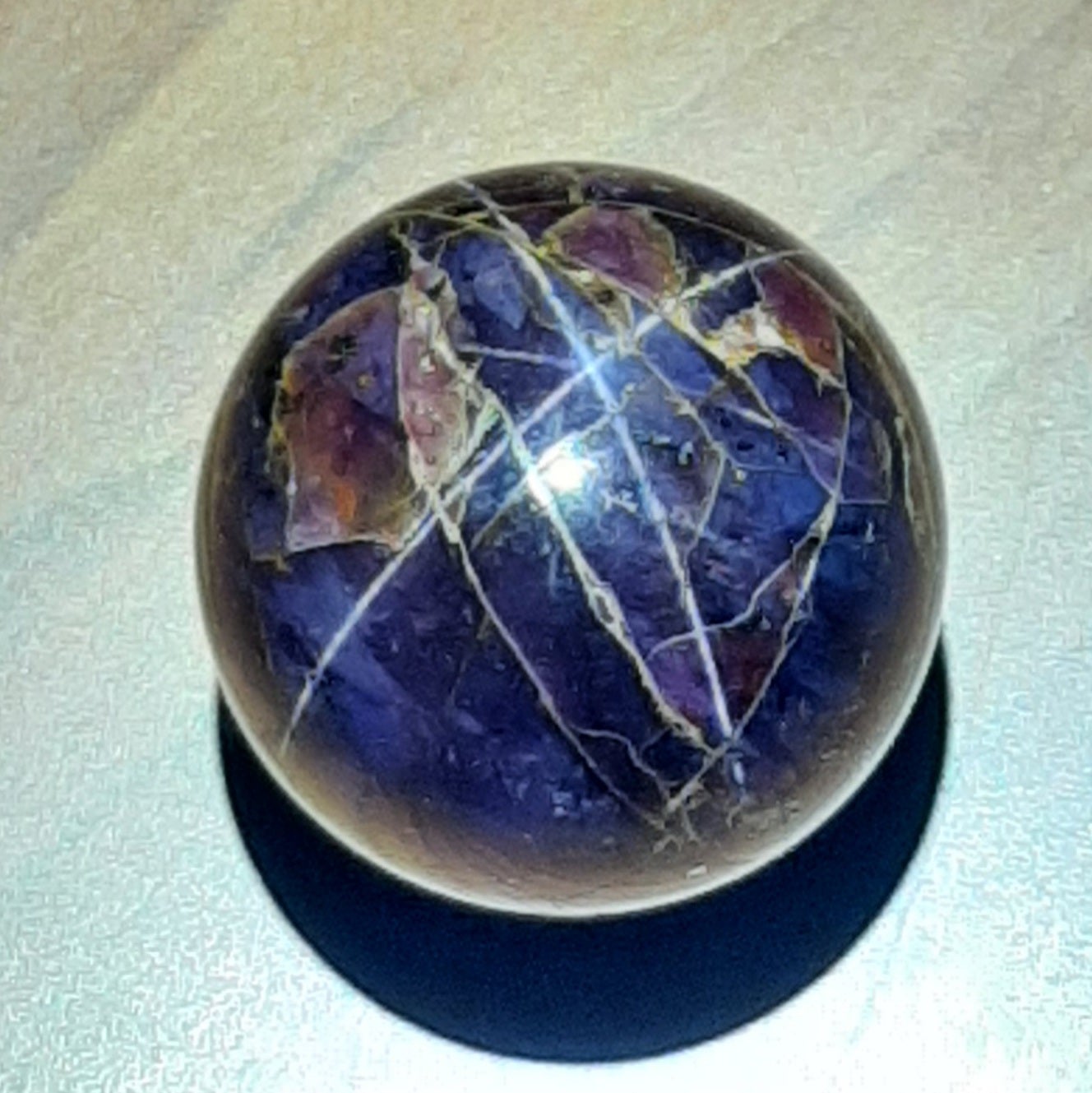 Idaho Huckleberry Star Garnet Sphere 6-ray, 29.7mm, 286cts
