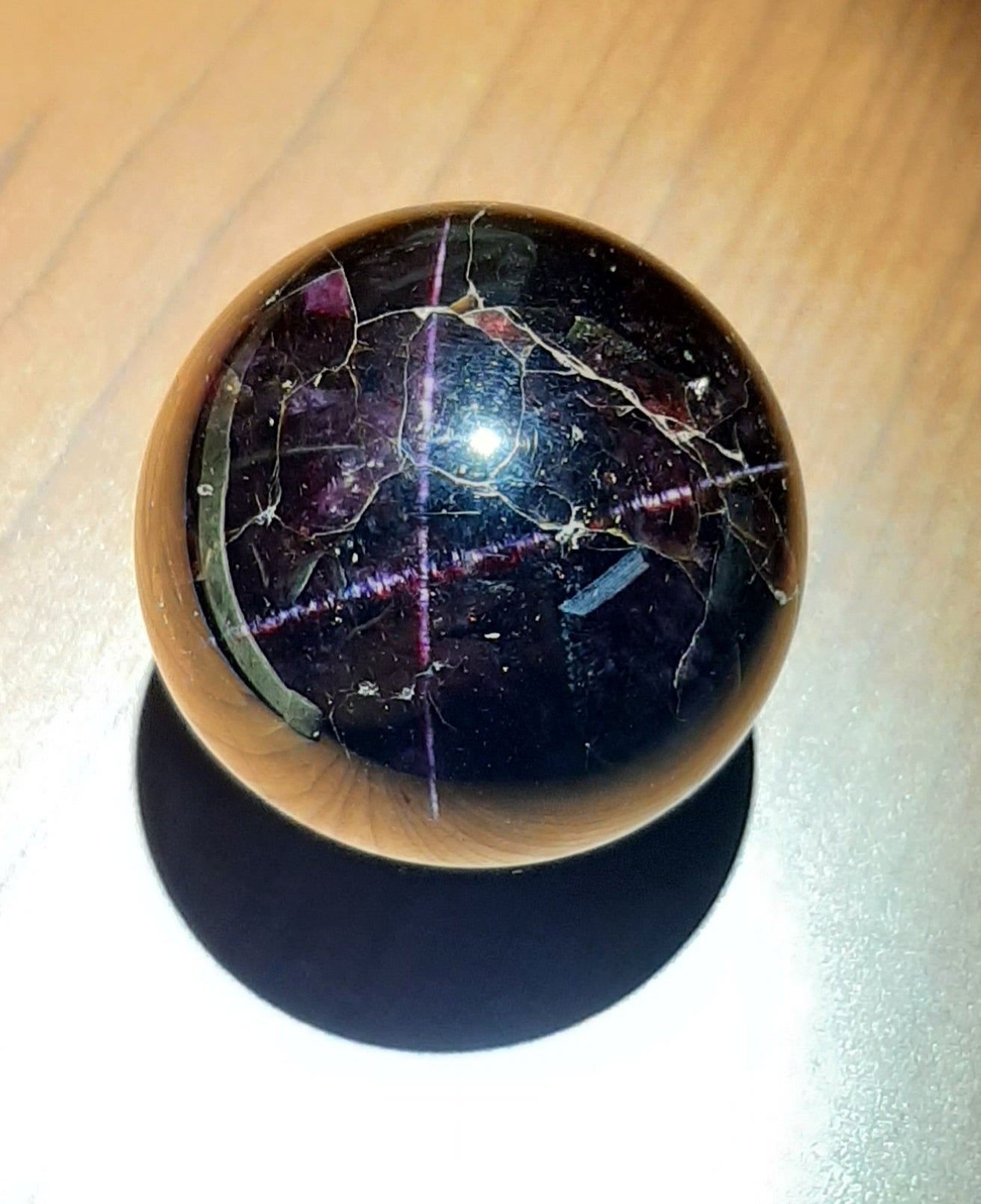 Idaho Huckleberry Star Garnet 4-Ray Sphere | Huckleberry