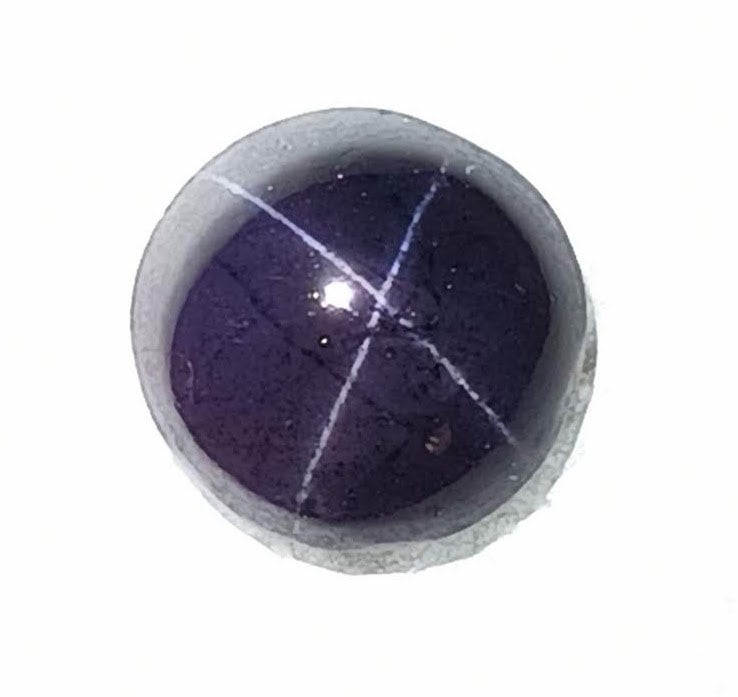 4-Ray Idaho Huckleberry Star Garnet Sphere, 12mm, 7.5cts 4-Ray Idaho Huckleberry Star Garnet Sphere, 12mm, 7.5cts