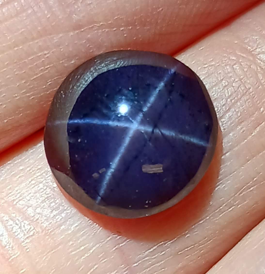 4 Ray Idaho Huckleberry Star Garnet Sphere 12mm 7.5cts Huckleberry Star Garnet